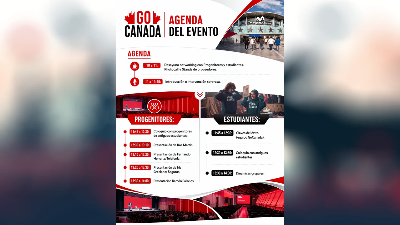 Pieza original: GoCanada · experiencia de evento