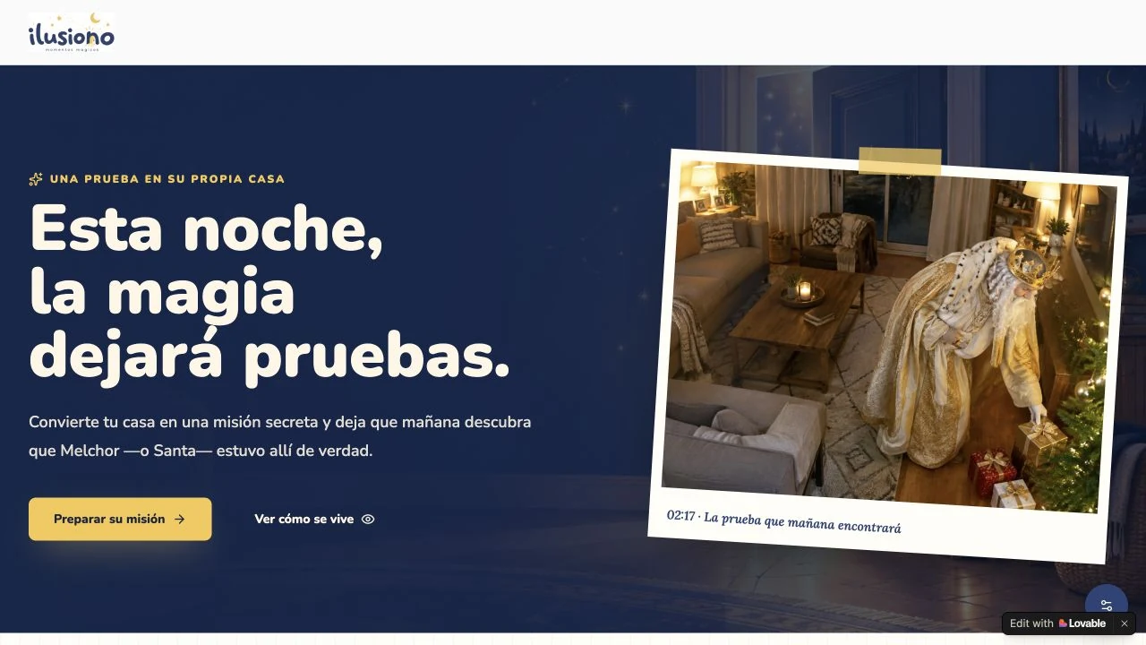 Captura del proyecto: Misión Mágica